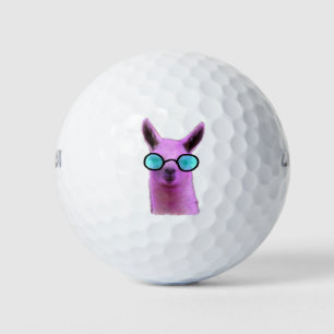 Cool Pink Llama! Golf Balls