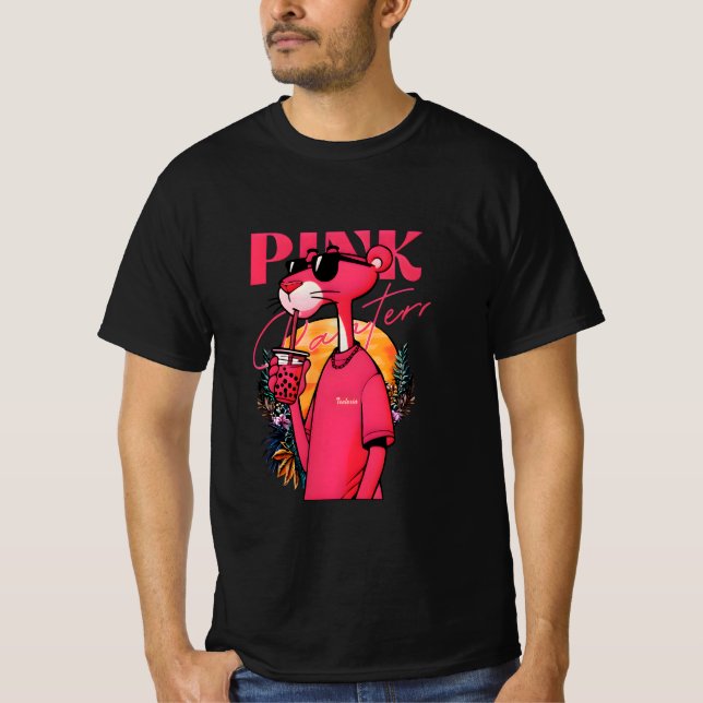 Cool Pink Panther Vibes T-Shirt (Front)
