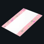 Cool Pink Retro Racquets Pattern Tennis Player  Notepad<br><div class="desc">Tennis Rackets Pattern For Girls | Summer Pastel Tennis Court. Gift for tennis player, neon colour racquet tennis match on a pastel pink background. Personalised Gift for a tennis player. Trendy tennis players home decor. Trendy chic modern cute tennis player gifts. Cool retro modern gift for your school tennis coach...</div>