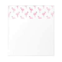 Cool Pink Tropical Flamingo Pattern on White