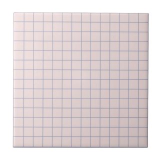 Cool Pinkish White & Lilac Chequered Retro  Tile