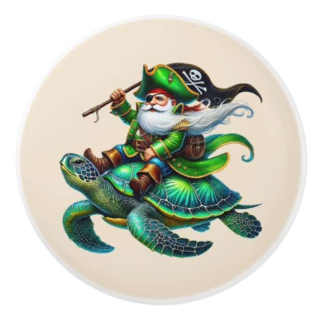 Cool Pirate lovers boys room Ceramic Knob (Front)