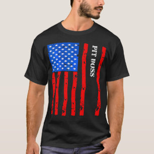 Cool Pit-Boss Accessories Things Stuff Usa Flag.pn T-Shirt