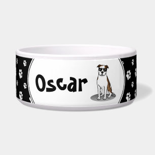 Cool Pit Bull and Sunglasses (lt brindle white 3)