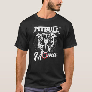Cool Pitbull Mum For Women Mama Pitbull Owner Dog  T-Shirt