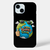 Cool Planet Club Eco iPhone 15 Case Funny Earth 
