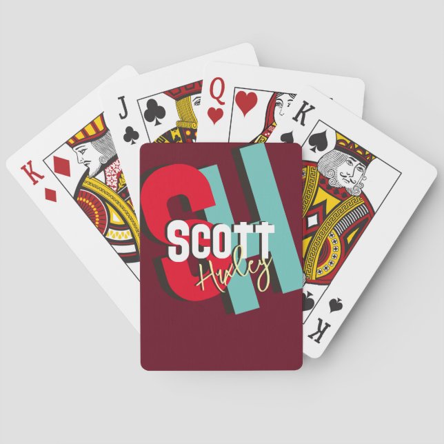 Cool Playing Cards with Name (Back)