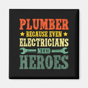 Cool Plumber Costume For Men Women Plumbing Tool P Magnet
