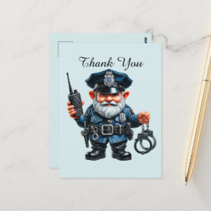 Cool Police thank you  Postcard