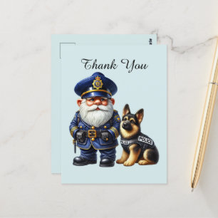 Cool Police thank you  Postcard