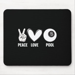 Cool Pool Design For Men Women Billiards 8 Ball Po Mouse Pad