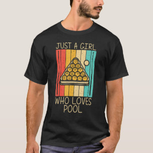 Cool Pool For Girls Kid Snooker Billiards 8 Ball P T-Shirt