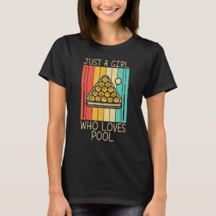 Cool Pool For Girls Kid Snooker Billiards 8 Ball P T-Shirt