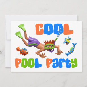 Cool Pool Party Invitation