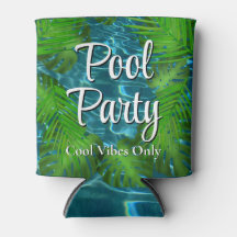 Cool Pool Party vibes palm leaves