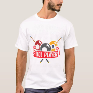 Cool Pool Player Design For Men Women Pool Billia T-Shirt