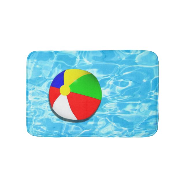 Cool Pool Themed Bath Mat (Front)