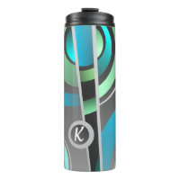 Cool Pop Art Abstract Geometric with Monogram