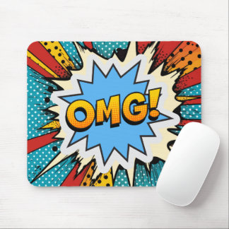 Cool pop art colourful Contemporary modern graffit Mouse Pad