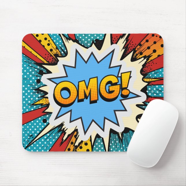 Cool pop art colourful Contemporary modern graffit Mouse Pad (With Mouse)