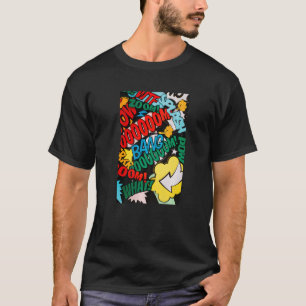 Cool Pop Graffiti Style Illustration Graphic Desig T-Shirt