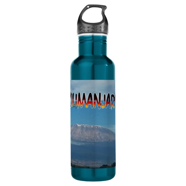 Cool Popular Walkable Climbable Mount Kilimanjaro  710 Ml Water Bottle (Front)
