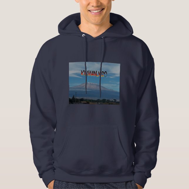 Cool Popular Walkable Climbable Mount Kilimanjaro  Hoodie (Front)