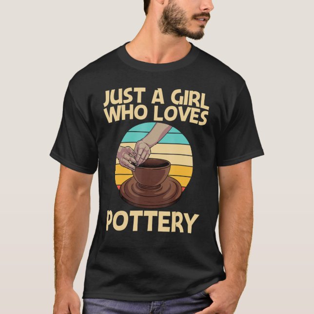 Cool Pottery For Girls Mum Pottery Ceramic Pot T-Shirt (Front)