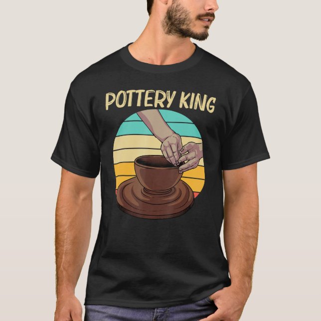 Cool Pottery For Men Boys Pottery Ceramic Pot T-Shirt (Front)