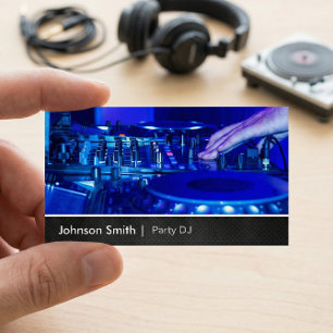 Cool Premium Metal - Turntable Scratching Music Dj Business Card