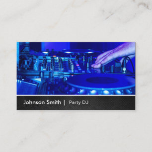 Cool Premium Metal - Turntable Scratching Music Dj Business Card