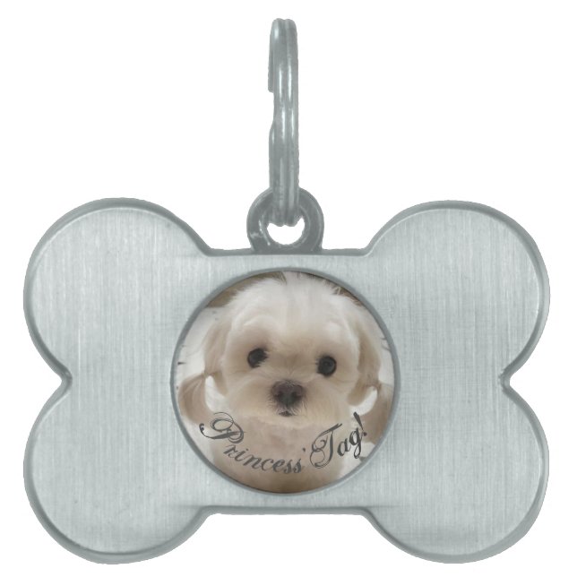 Cool Princess Tag Dog Framed Pet Tag (Front)
