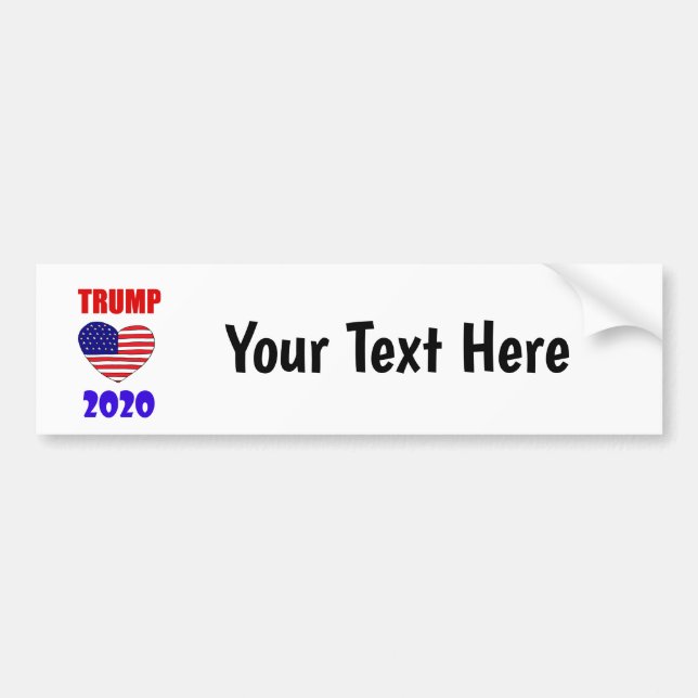 Cool Pro Donald Trump 2020 for President Bumper Sticker (Front)
