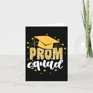 Cool Prom Squad 2025 Prom Graduation Party Matchin Card