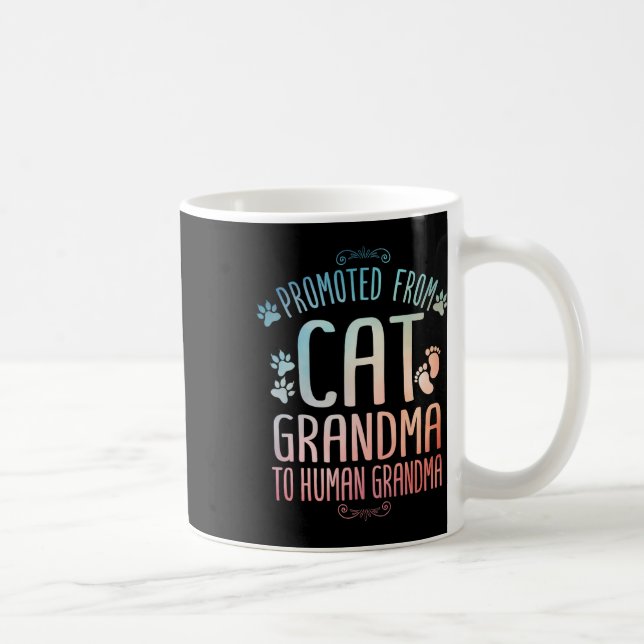 Cool Promoted To Grandma For Mum New Grandmother C Coffee Mug (Right)