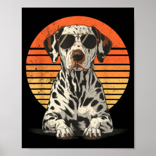 Cool proud dalmatian men women vintage dog lovers  poster