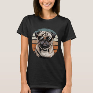 Cool Proud Pug Men Women Vintage Dog Owners  T-Shirt