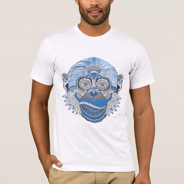 Cool psychedelic monkey T-Shirt (Front)