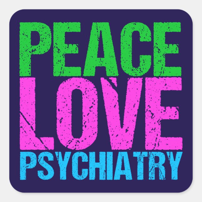 Cool Psychiatrist Square Sticker (Front)