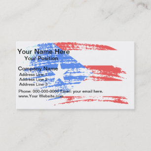 Cool Puerto Rican flag design Business Card