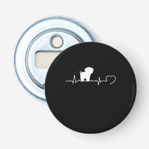 Cool Pug Dog Breed Heartbeat Puppy Bottle Opener