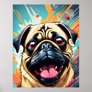 Cool Pug Poster
