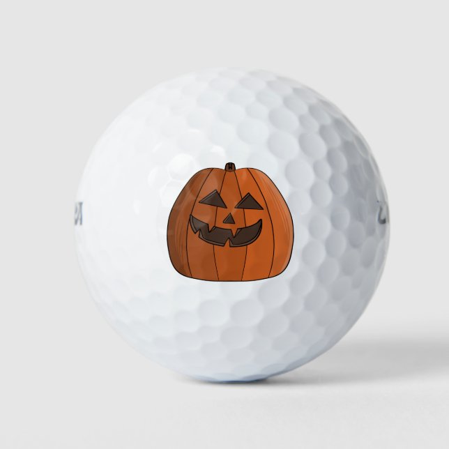 Cool Pumpkin Golf Balls (Front)