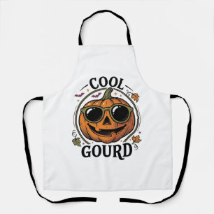Cool Pumpkin Shirt Vintage Engraved Halloween Sung Apron