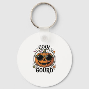 Cool Pumpkin Shirt Vintage Engraved Halloween Sung Key Ring