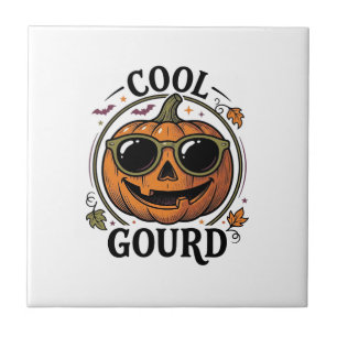 Cool Pumpkin Shirt Vintage Engraved Halloween Sung Tile