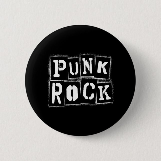 Cool Punk Rock Punkrock Hardrock Music Rockn Roll 6 Cm Round Badge (Front)
