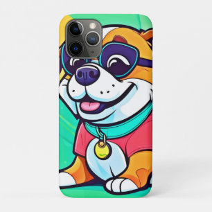 Cool Pup Cartoon Style Artwork Case-Mate iPhone Case