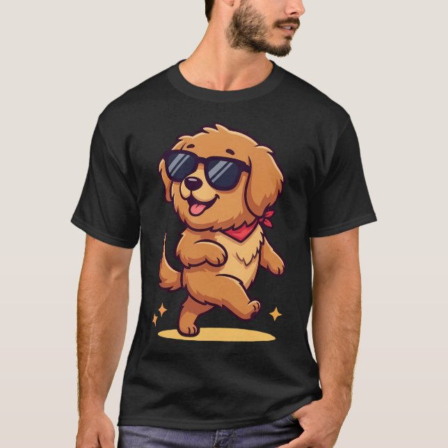 Cool Pup in Sunglasses T-Shirt (Front)