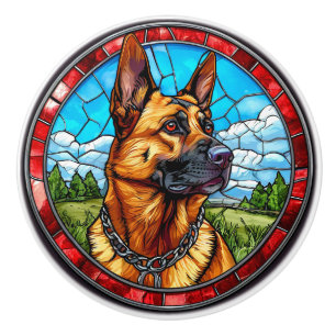 Cool Purebred Dog Ceramic Knob